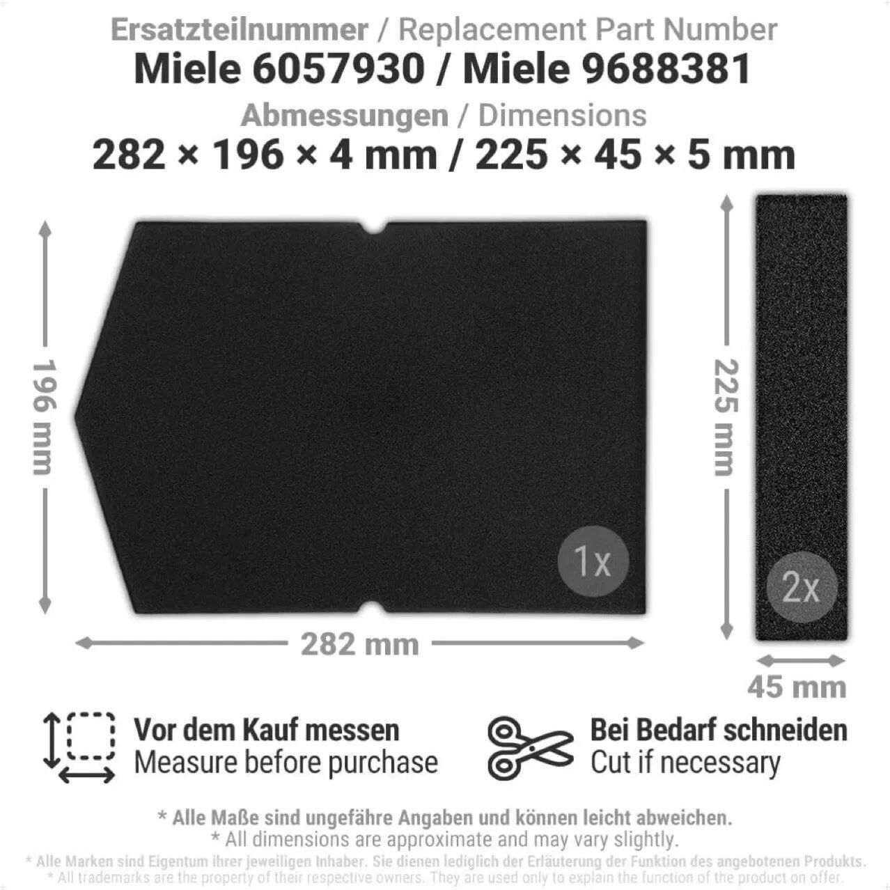 INF Filter für Trockner Miele 6057930 9688381