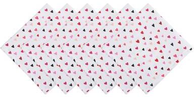 DII Valentines Day Print Napkin (Set of 6)
