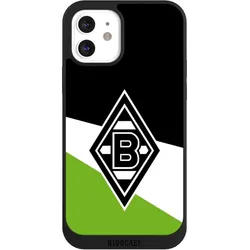 Nivocase Handyhülle für Apple iPhone 12 Hülle NIVOpure Case Schwarz Borussia Mönchengladbach Gladbach (Apple iPhone 12), Smartphone Hülle, Schwarz