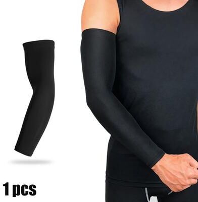 Uplift Treasures Cooling Compression Arm Sleeve With UV Protection For Sports black xxl