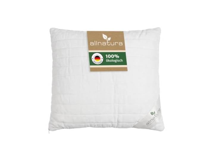 allnatura Hevea Latexflocken Kopfkissen - Höhenverstellbares Naturkautschuk-Kissen für Seiten- und Rückenschläfer - klimatisierend & körperanpassend (80x80)