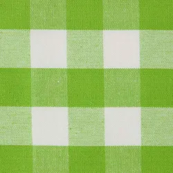 BAUMWOLLSTOFF Meterware grün-weiß kariert, 150 cm