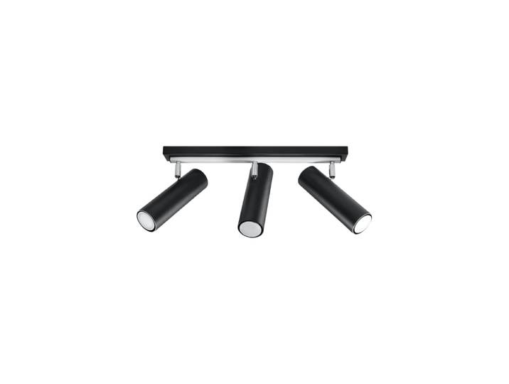 Design Deckenlampe „Direzione“ 3-flammig Schwarz Sollux Lighting