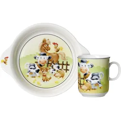 Ritzenhoff&Breker Kinder Geschirrset Hoftiere 2-tlg. - mehrfarbig