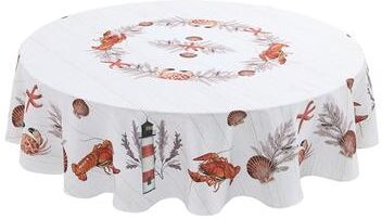 Laural Home Seafood Shack Tablecloth 70 Round