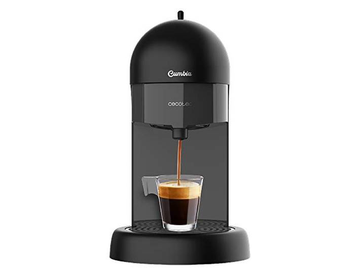 Cecotec Espressomaschine Cumbia Capricciosa Black, 19 Druckstäbe Geeignet für Gemahlenen Kaffee und ESE - Einzeldosis - Kapseln, 600 Ml Wassertank