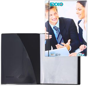EXXO Sichtbuch by HFP, aus PP, A3, mit 20 Hüllen und Außentasche, schwarz
