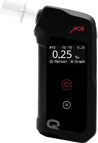 ACE Alkoholtester Schwarz 0.00 bis 5.00 ‰
