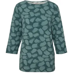 Tchibo - Strukturiertes Shirt - Damen - Gr. S - blau/print