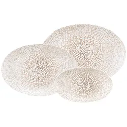 Seltmann Weiden Liberty Krakelee Servierplatten-Set 3-teilig