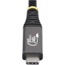 StarTech USB4 Cable USB-C - 50cm (0.50 m, 240 W), USB Kabel