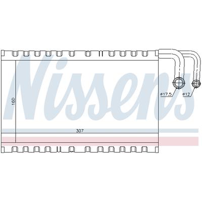 NISSENS Verdampfer, Klimaanlage 92235 für ALPINA