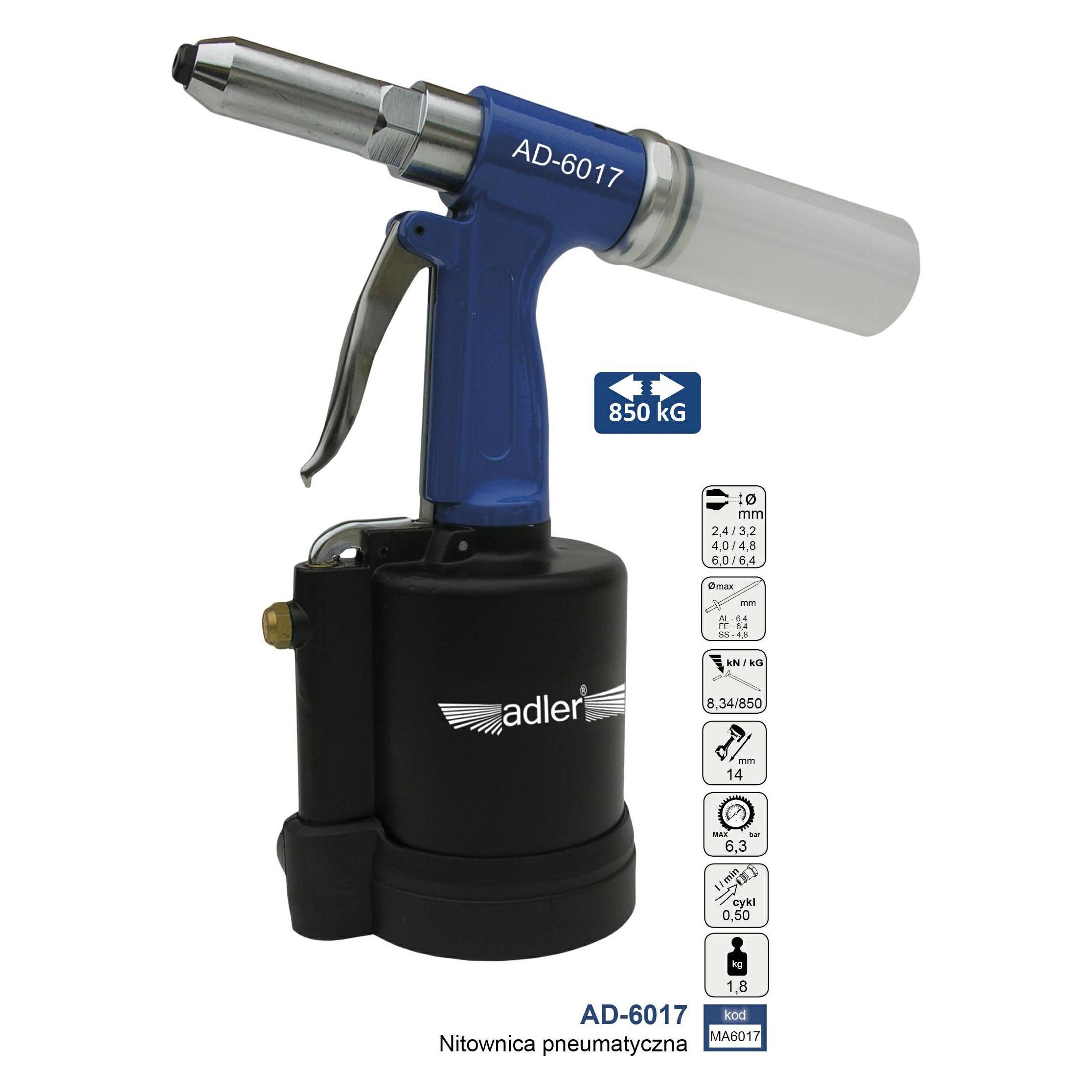 Adler NITOWNICA PNEUMATYCZNA AD-6017 (MA6017)