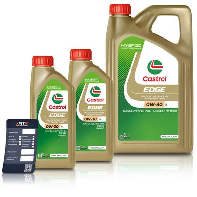 Castrol 7 L EDGE 0W-30 LL + Ölwechsel-Anhänger [Hersteller-Nr. 40975620]