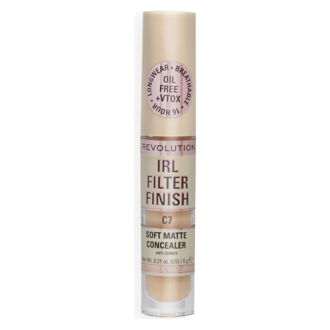 Makeup Revolution IRL Filter Finish Concealer Medium to Full Coverage 6g C5 (C5) (35784110)