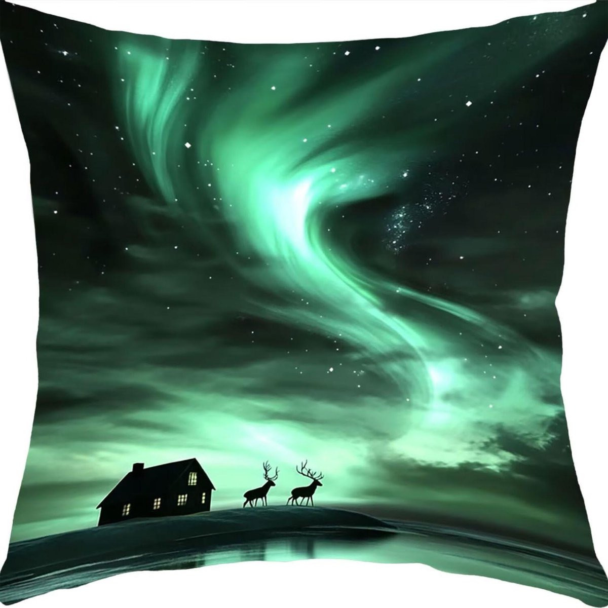 Meerkleurig decoratief sierkussen met zachte fluwelen hoes, 50 x 50 cm