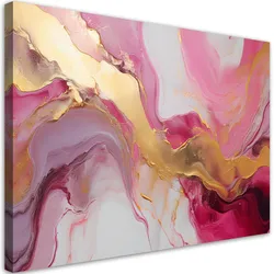WANDBILD abstrakte marmorstruktur aus rosa gold