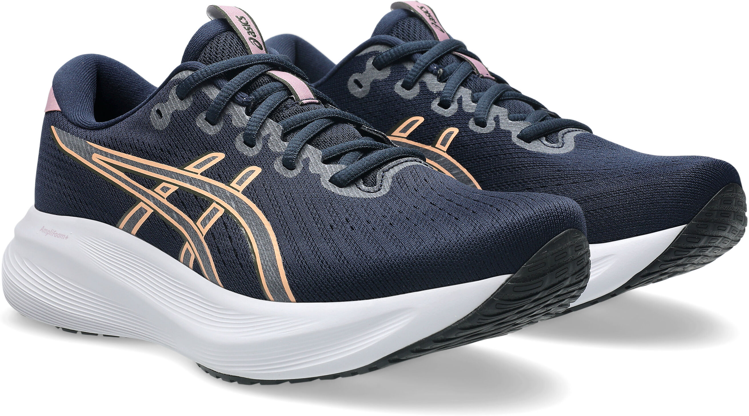 Laufschuh ASICS "GEL-EXCITE 11", Damen, Gr. 42,5, blau (midnight, taro lila), Synthetik, Schuhe Laufschuh midnight, taro lila 42,5