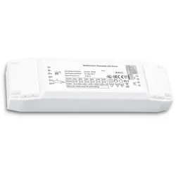 ISOLED LED Konstantstrom Trafo 700/800/900/950/1050/1200mA, 40W, Push/1-10V/DALI dimmbar, weiß ISO-114694