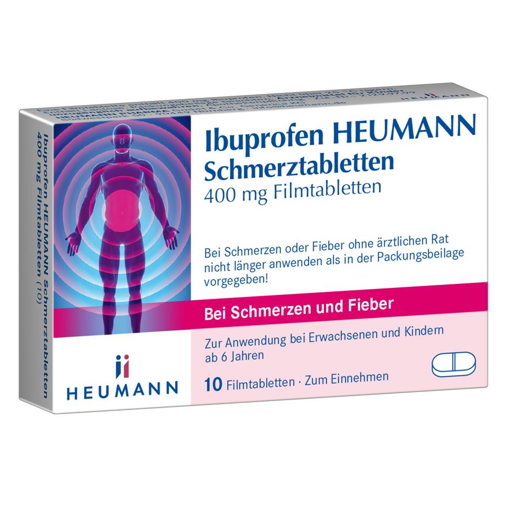 Ibuprofen Heumann Schmerztabletten 400 mg 10 St Filmtabletten