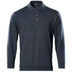 Polo-Sweatshirt "TRINIDAD" Crossover - S - schwarzblau