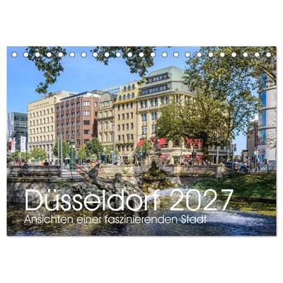 Düsseldorf - Ansichten einer faszinierenden Stadt (Tischkalender 2027 DIN A5 quer), CALVENDO Monatskalender
