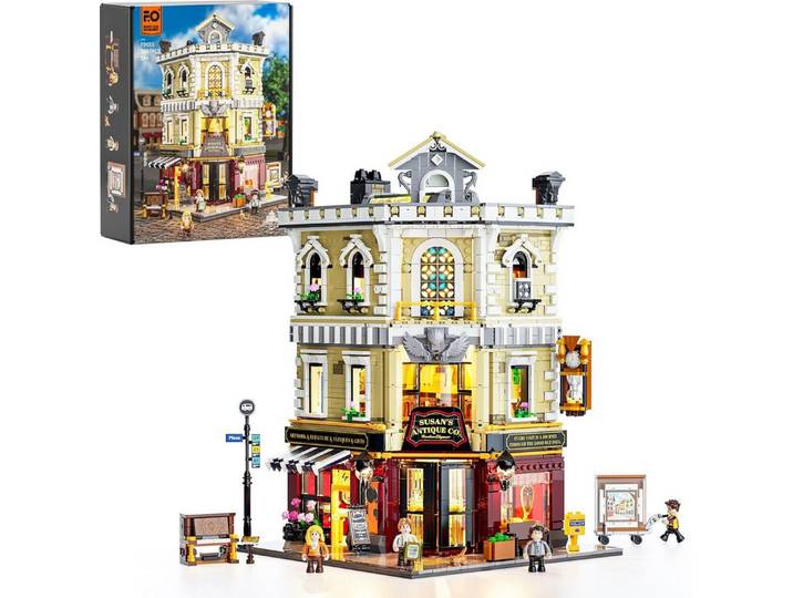 Lumibricks Lumibricks Antiquitätenladen – 2.847 Teile, Beleuchtung Konstruktions-Spielset