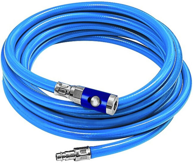 Jeu de flexibles d'atelier RIEGLER pour raccord de sécurité diamètre 11x6,3 10 m (DSB6-10S)