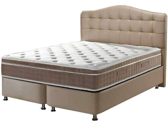 Xlmoebel Lederbett Luxus Boxspringbett aus Leder in modernem Design (Bett, Bett), Hergestellt in Europa