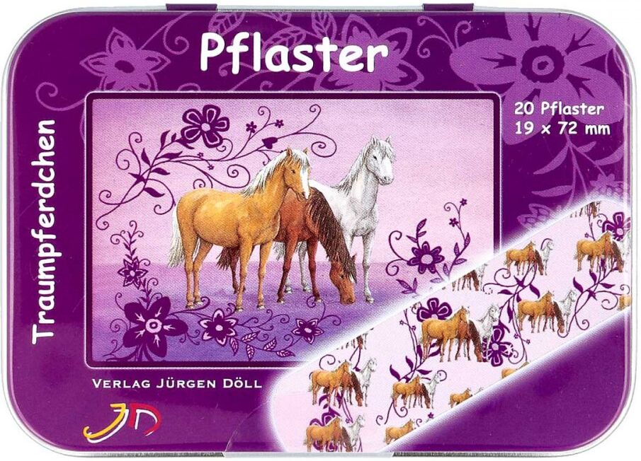 Verlag Jürgen Döll Kinderpflaster Traumpferdchen Dose Pflaster