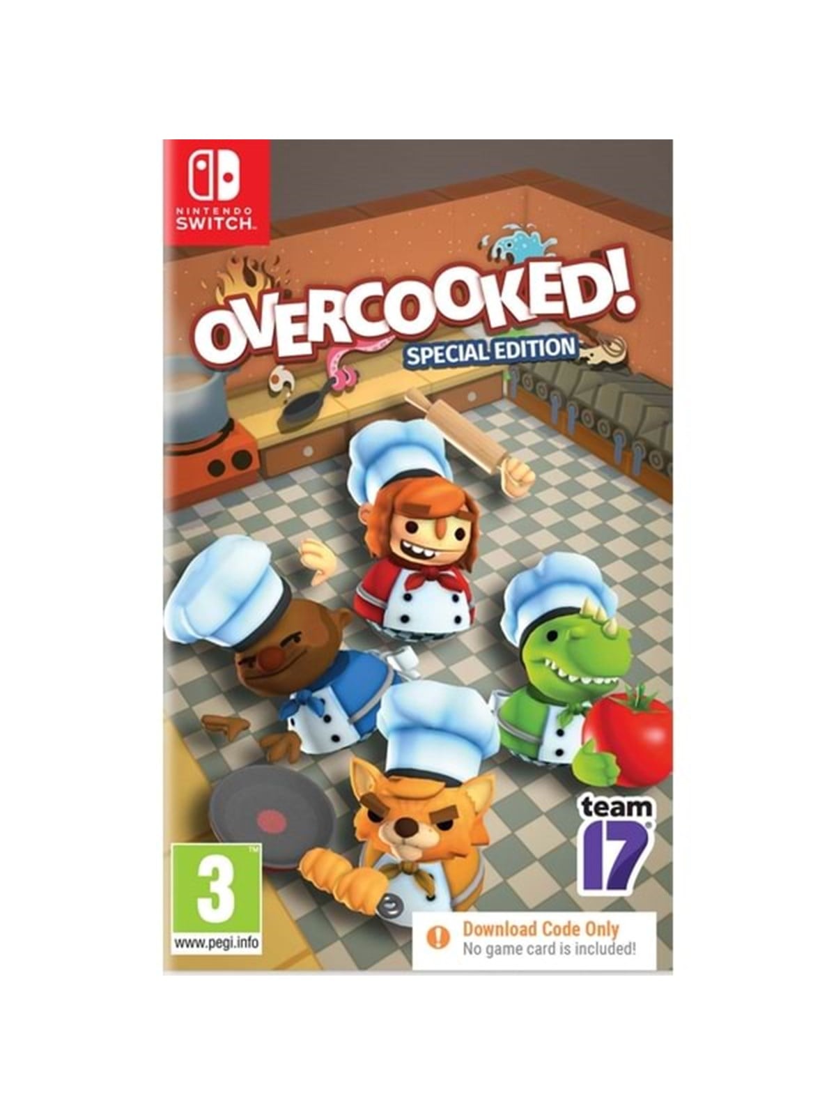 Overcooked! Special Edition (Code in a Box) - Nintendo Switch - Action - PEGI 3