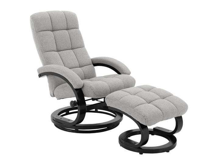 P & B Relaxsesselset Damian, Beige, Metall, 67x78x94 cm, Wohnzimmer, Sessel, Relaxsessel