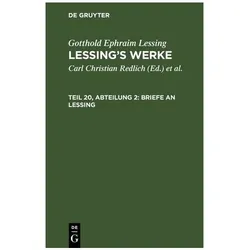 Lessing:Briefe an Lessing, Sprachbücher von Gotthold Ephraim Lessing, Lessing