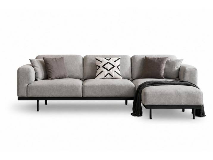 JVmoebel Ecksofa Ecksofa L-Form Hochwertig Stoff Modern Stilvoll Weich Praktisch, 1 Teile, Made in Europa