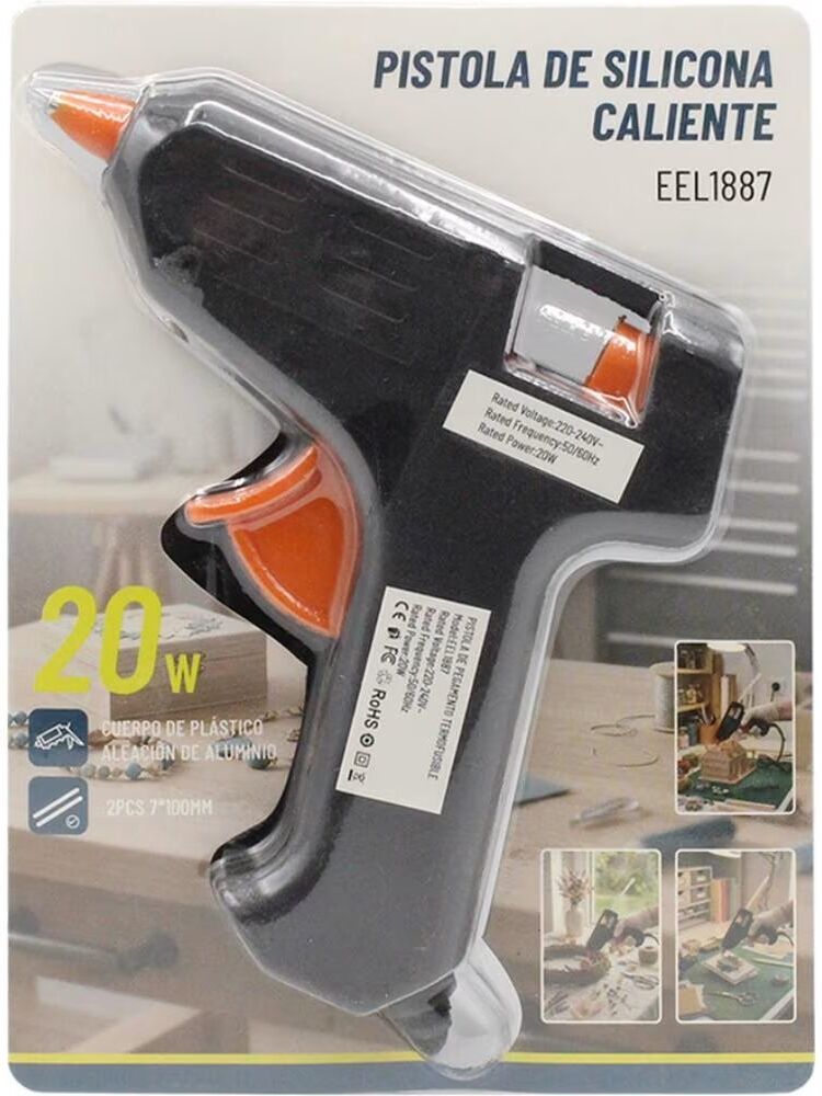 Oryx Pistola De Silicona Caliente 20w Eel1887 Negro Talla Única Unisex