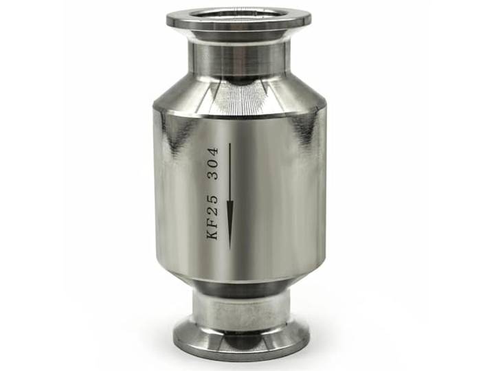 KF16 KF25 KF40 KF 50 KF63 KF100 304 Edelstahl Inline-Rückschlagventil for Vakuumpumpe Homebrew(Kf-25 Flange 40mm)