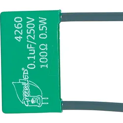 GL 4260 - RC-Löschglied, Kondensator 250V/0,1 μF mit Widerstand 100 Ohm