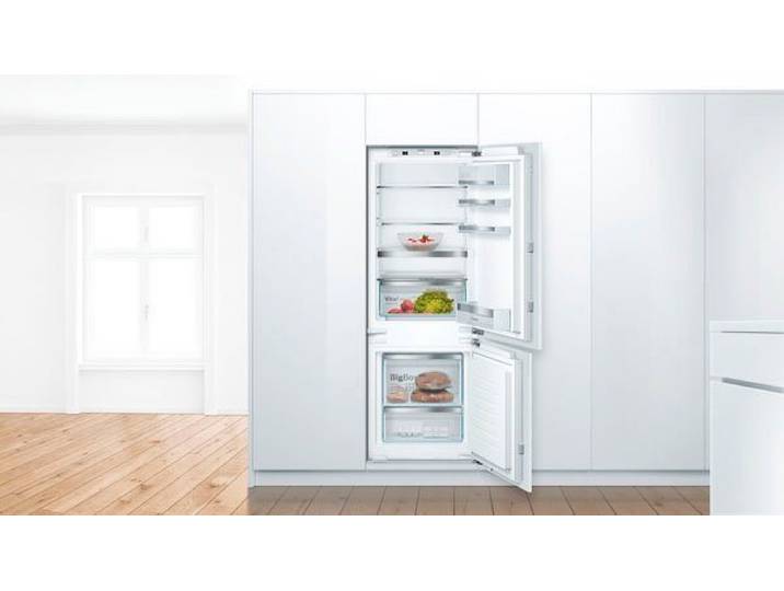 BOSCH Einbaukühlgefrierkombination KIS77AFE0, 157,8 cm hoch, 55,8 cm breit, Lebensmittel bleiben länger frisch dank VitaFresh