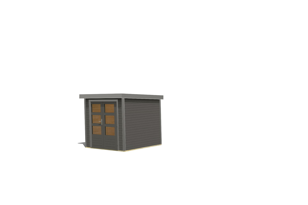 KARIBUHOLZT GH Jupiter 2 B terragrau 213x217x211cm 16988224