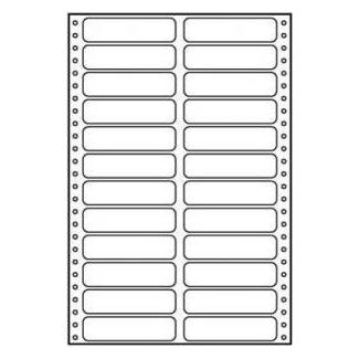 Logo Etykiety tabelaryczne A4, dwurzędowe, białe, 24 etykiety, 10 szt. (32107) (32107-Logo)