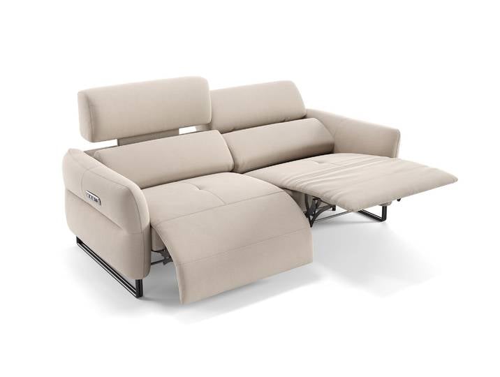 Stoff Relaxsofa LUNA 3-Sitzer Sofagarnitur Funktionssofa Designer Couch