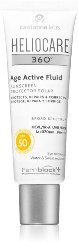 Heliocare 360° Age Active Fluid Bräunungsemulsion gegen die Alterung SPF 50+ 50 ml