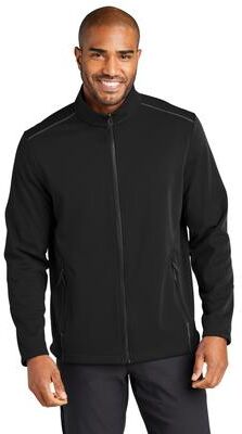 Port Authority J921 Collective Tech Soft Shell Jacket in Deep Black size XL   Polyester