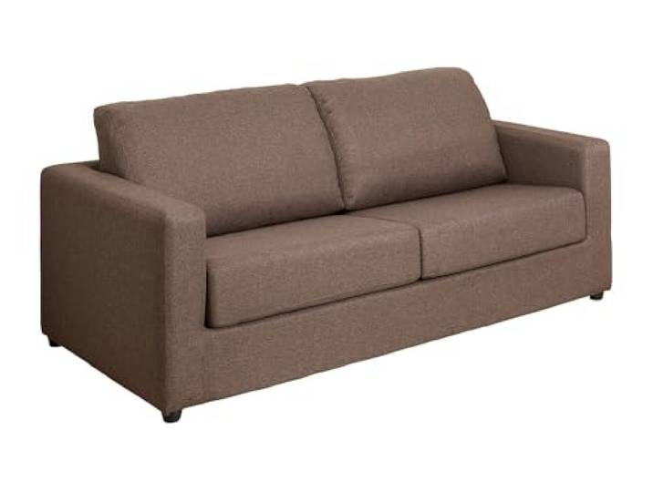 Vente-unique - Schlafsofa 3 Personen Doneto - Stoff Braun