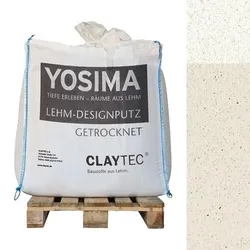 CLAYTEC YOSIMA Lehm-Designputz Kolumba-Grau JA - 500 kg BigBag