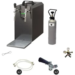ich-zapfe Bierzapfanlage Stream 50 Komplettset mit Trockenkühler 50 l/h CO2 (-5786)