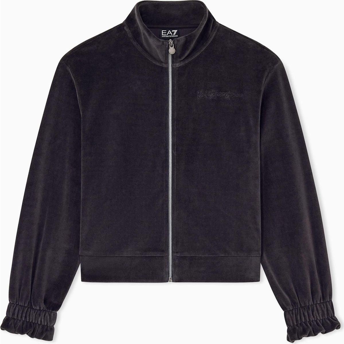 EA7 Train Athletic Velour W T-top Full Zip - Train Athletic Velour W T-top Full Zip asphalt (U8117) XS 7W001432 AF26044-U8117-XS