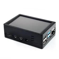 Gehäuse für Raspberry Pi 4 und 3,5 Display, schwarz