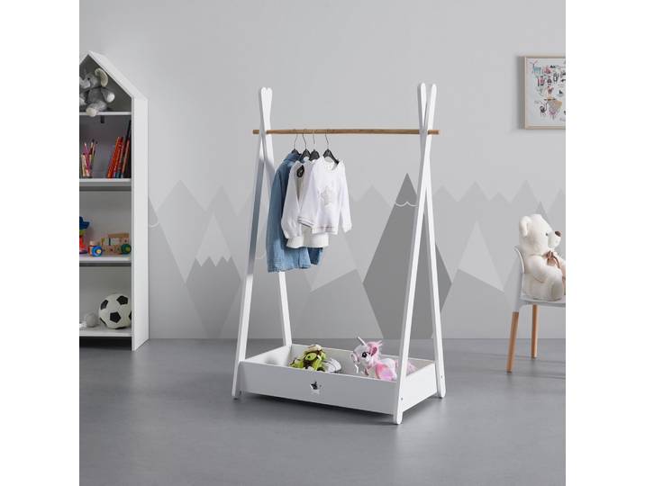 Kinderkleiderschrank Lia Weiß