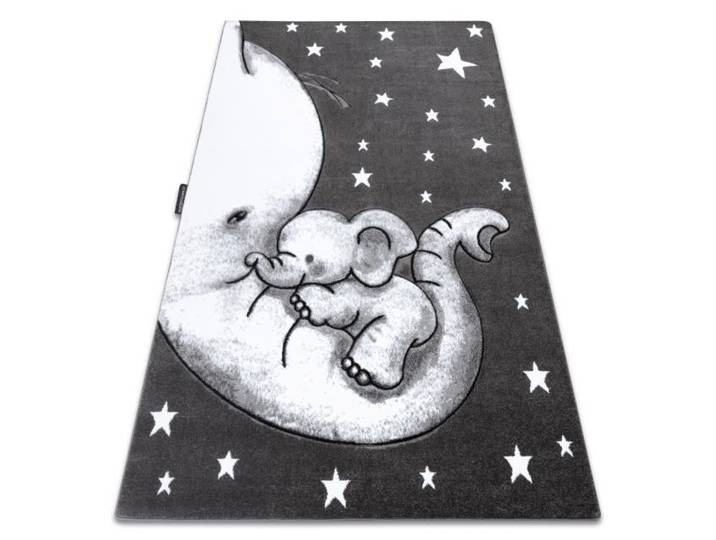 Tapis enfant - PETIT TRUMPET - TROMPETTE L'ÉLÉPHANT ÉTOILE - Gris - 140x190 cm - Synthétique